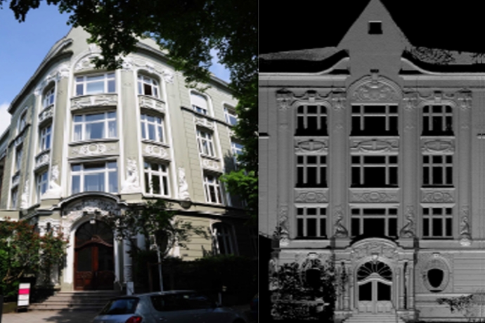 Historical façade, Mittelweg Hamburg