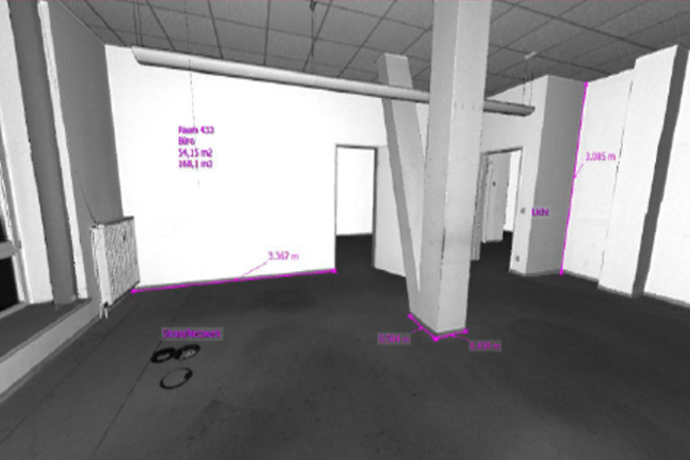 Area referencing with 3D laser scanning